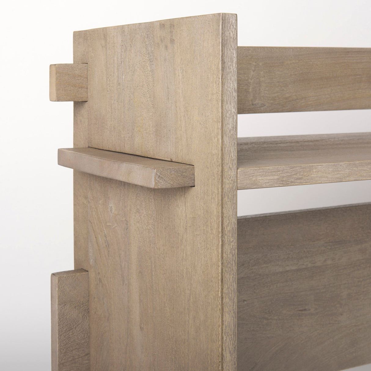 Aida Light Gray Wood Console Table by Mercana at Eve Furniture