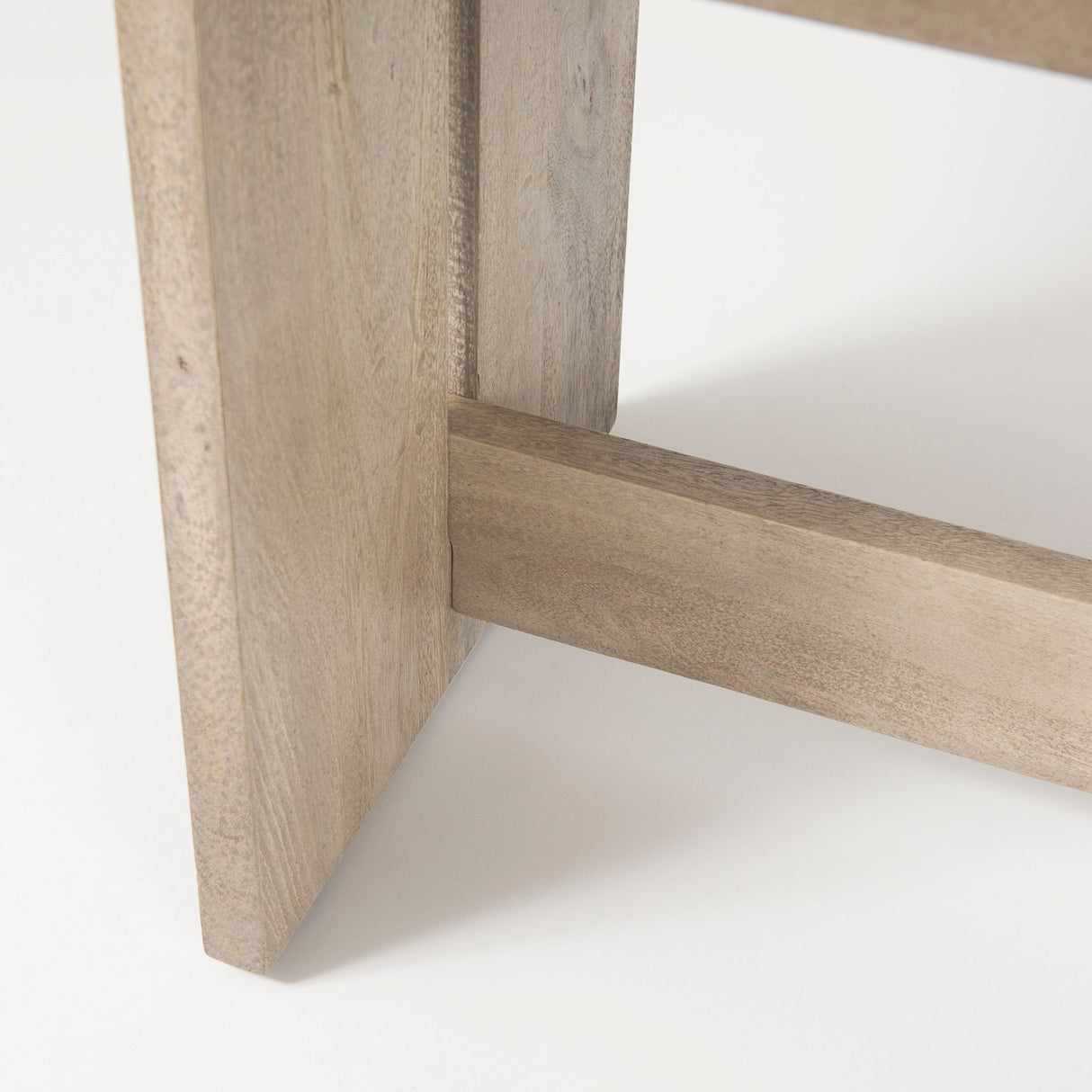 Aida Light Gray Wood Dining Bench by Mercana at Eve Furniture