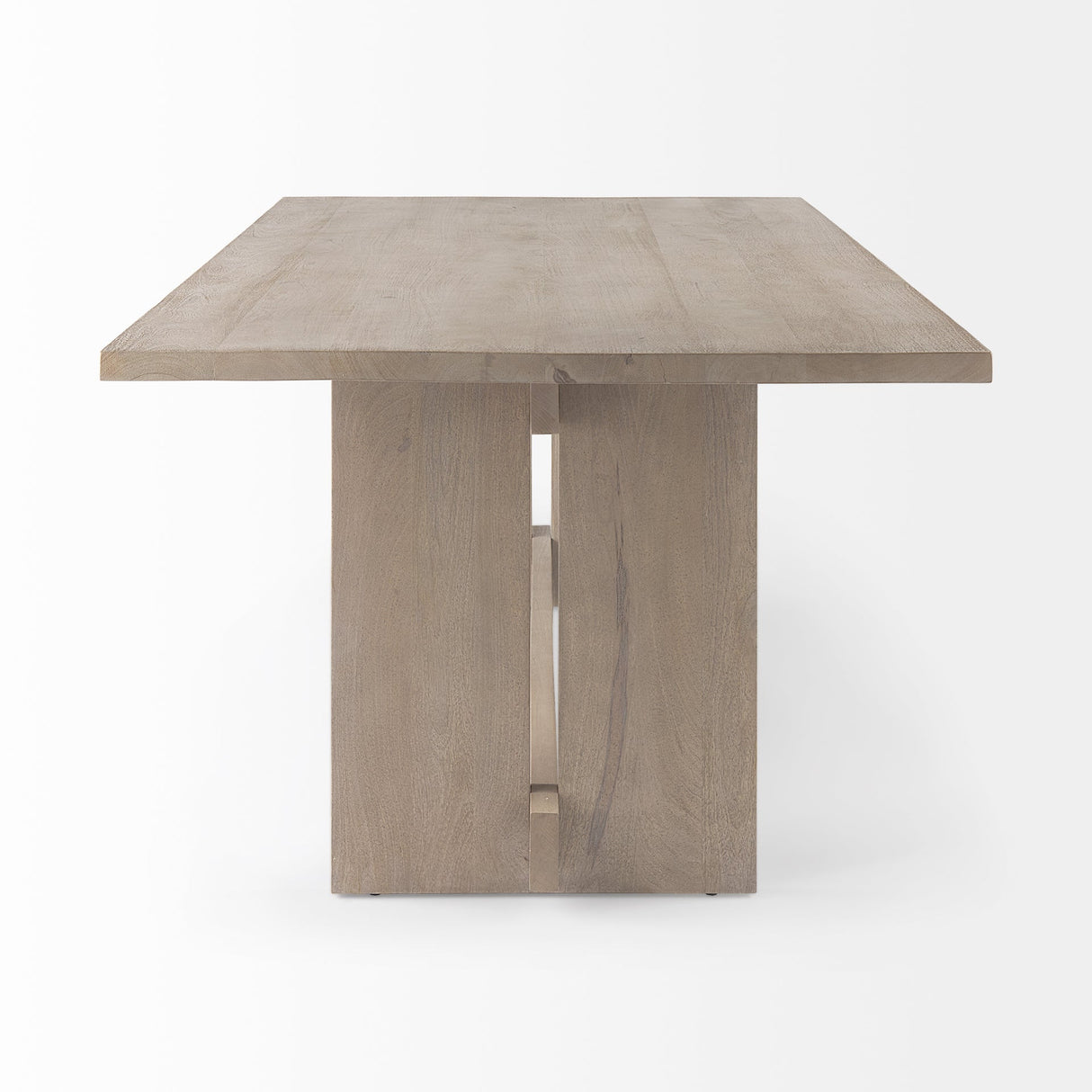 Aida Light Gray Wood Dining Table by Mercana at Eve Furniture