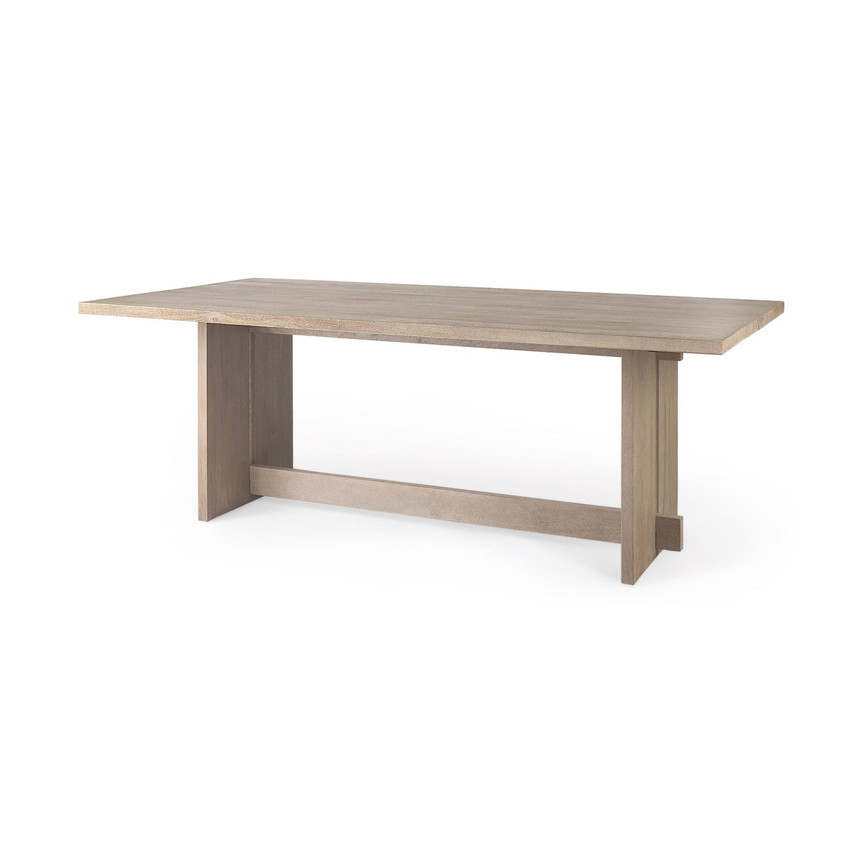 Aida Light Gray Wood Dining Table by Mercana at Eve Furniture