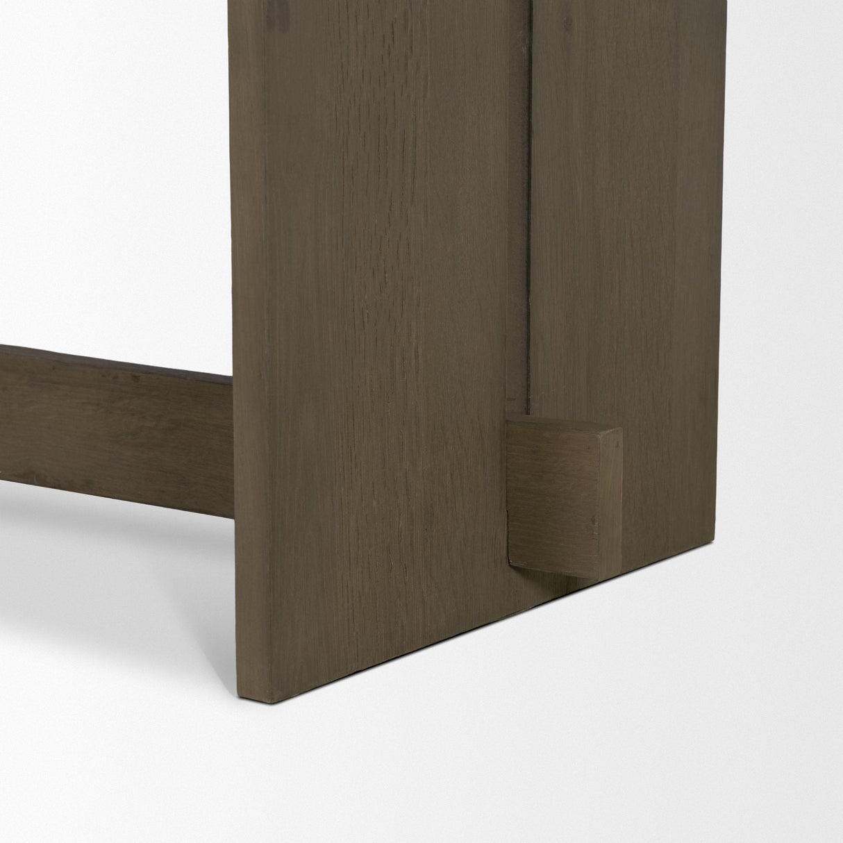 Aida 84" Rectangular Medium Brown Oak Wood Dining Table by Mercana at Eve Furniture