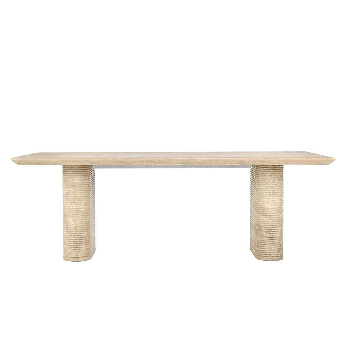 Aiden Beige 87" Outdoor Dining Table by Classic Home at Eve Furniture