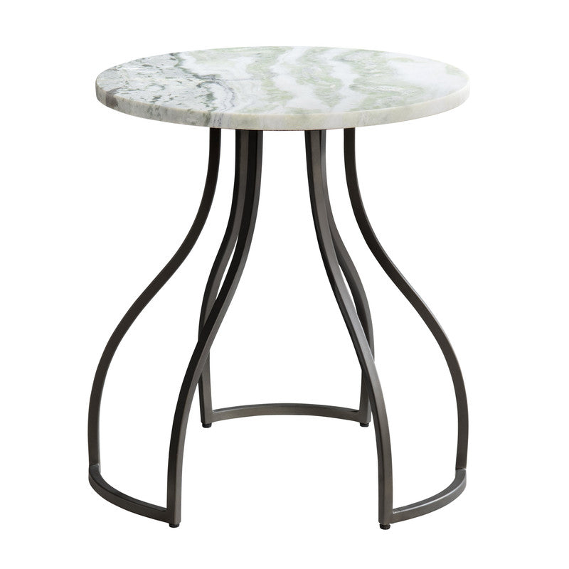 Aiden Green/Black Accent Table by Crestview at Eve Furniture