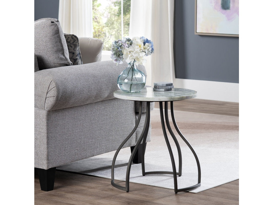 Aiden Green/Black Accent Table by Crestview at Eve Furniture