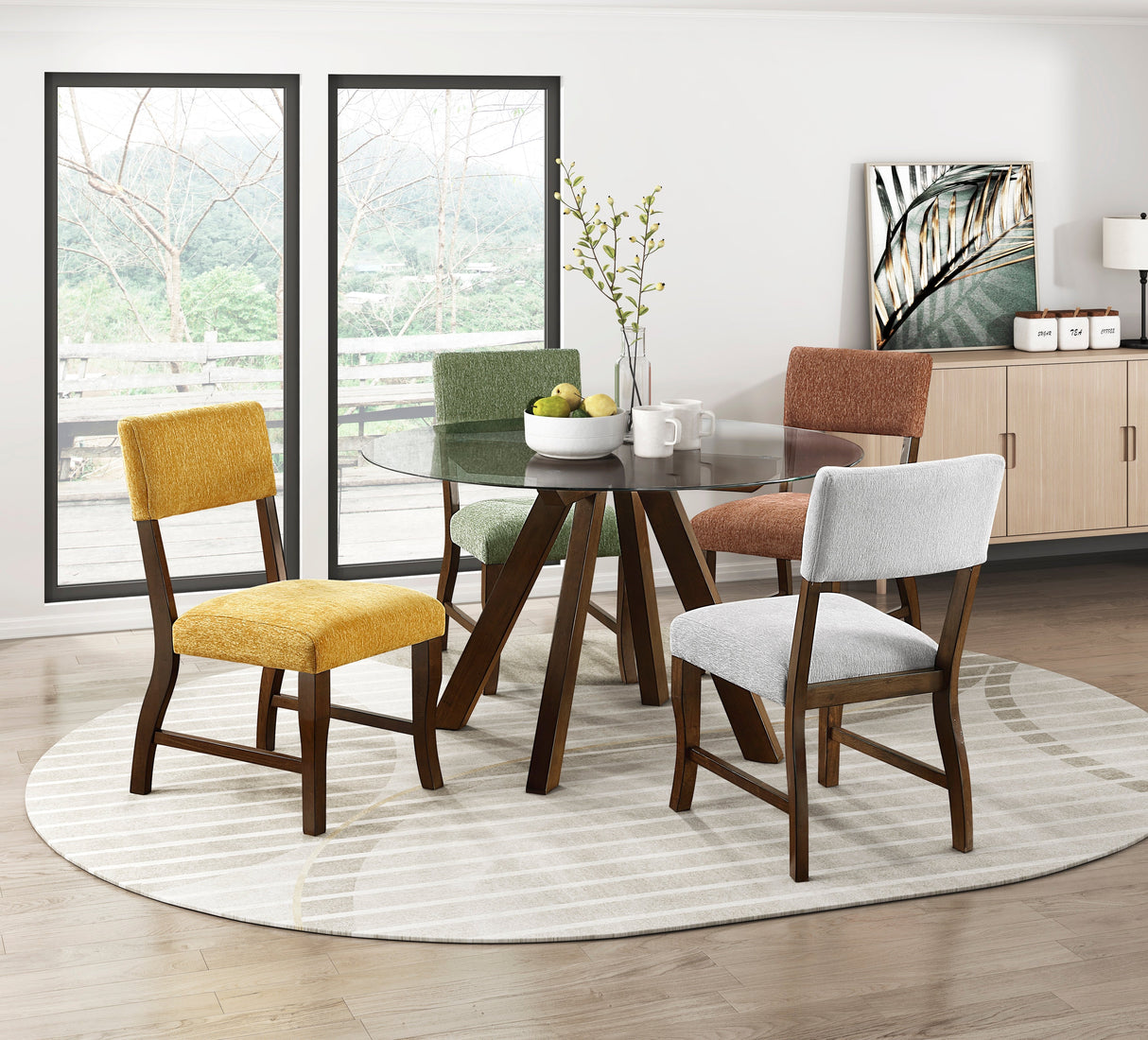 Aiden Rust Dining Chair, Set of 2 by Homelegance at Eve Furniture