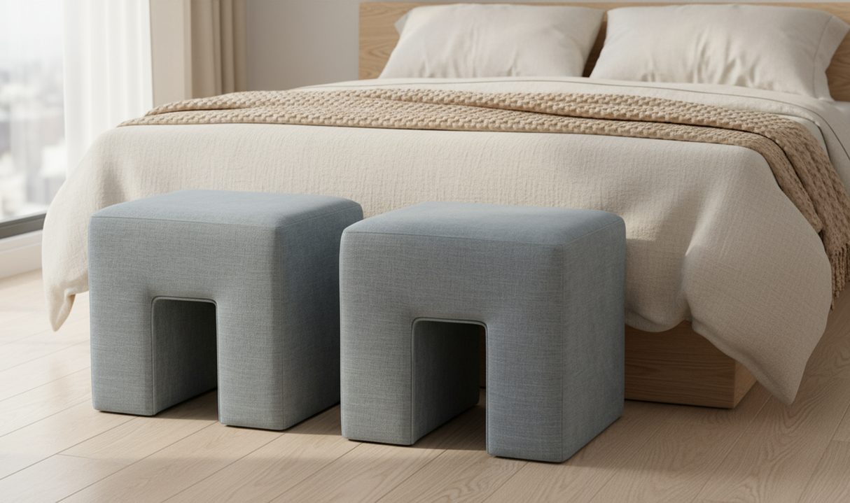 Aidy Stool Light Blue by Moe's Home at Eve Furniture