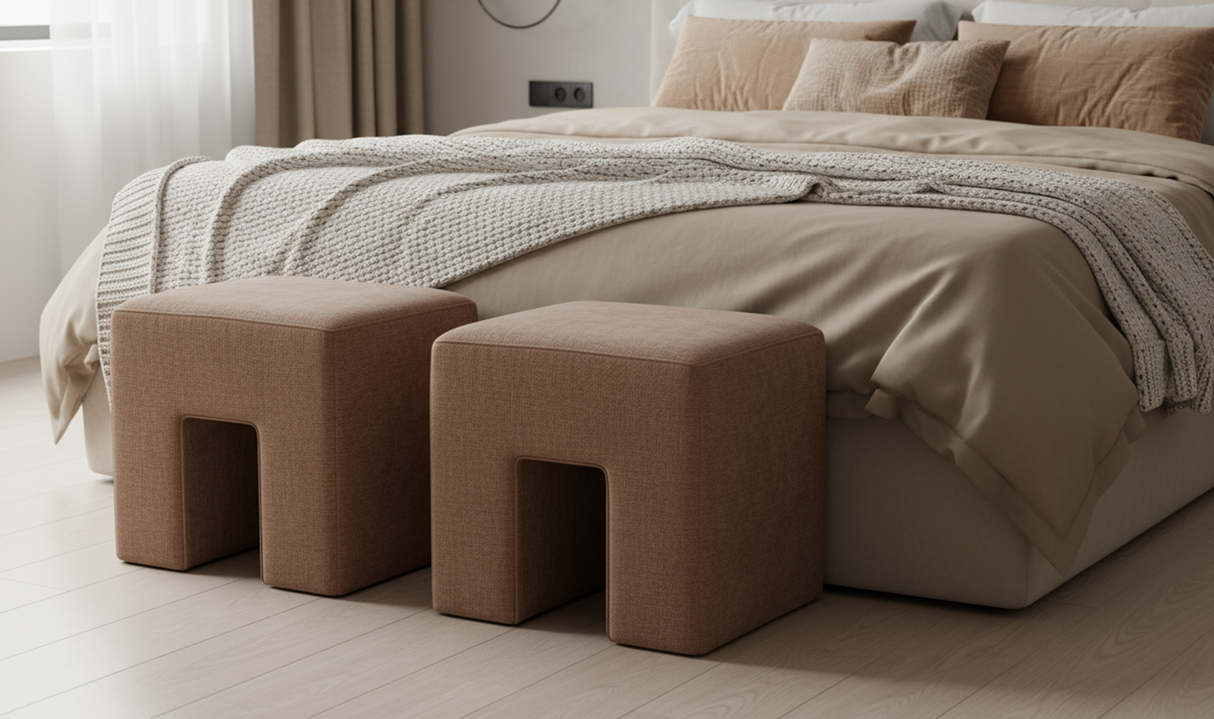 Aidy Stool Washed Pink by Moe's Home at Eve Furniture