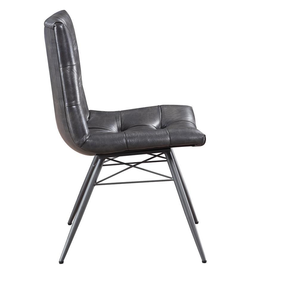 Aiken Charcoal Tufted Dining Chairs, Set of 4 by Coaster at Eve Furniture