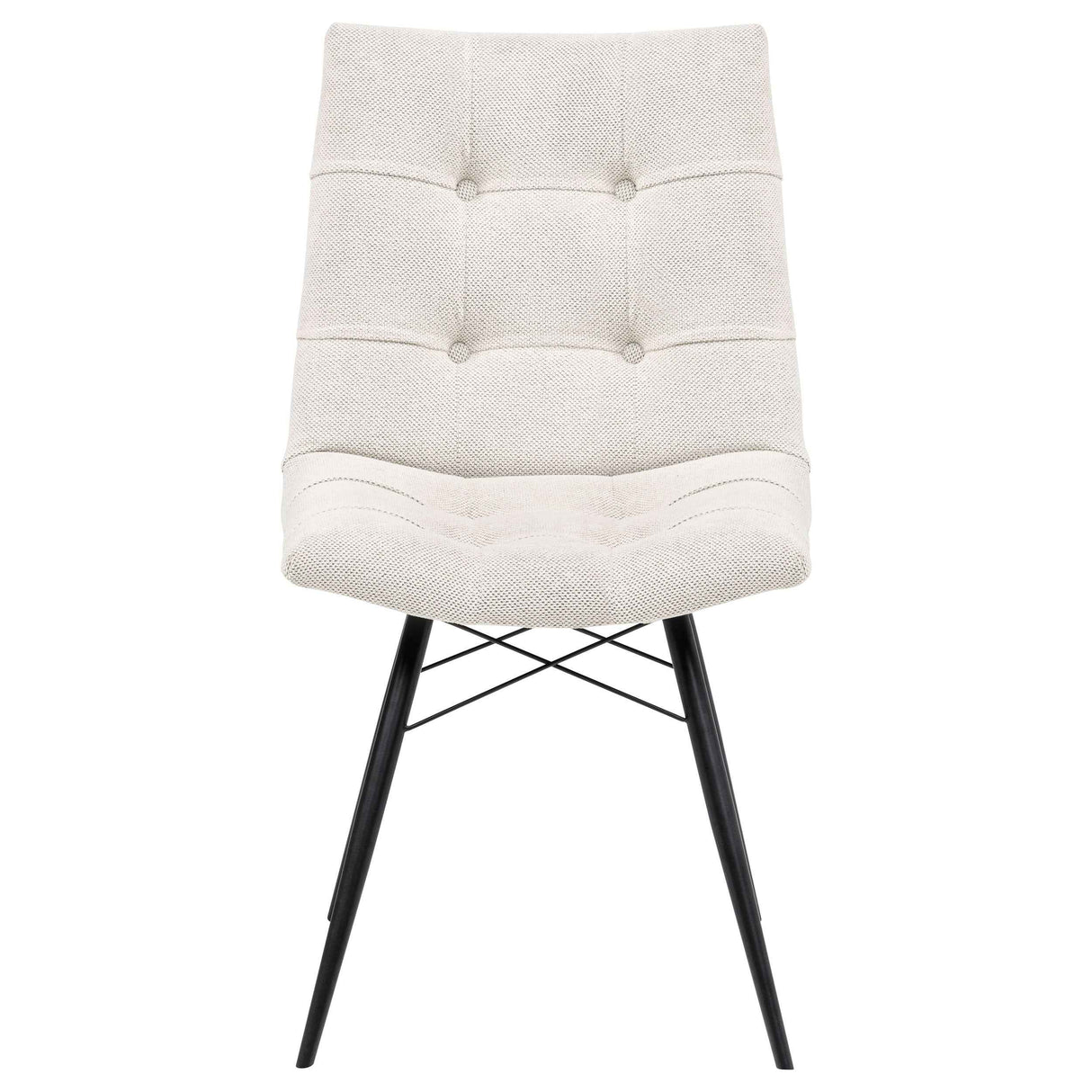 Aiken Saddle/Stone White Fabric Upholstered Dining Side Chair (Set of 4) by Coaster at Eve Furniture