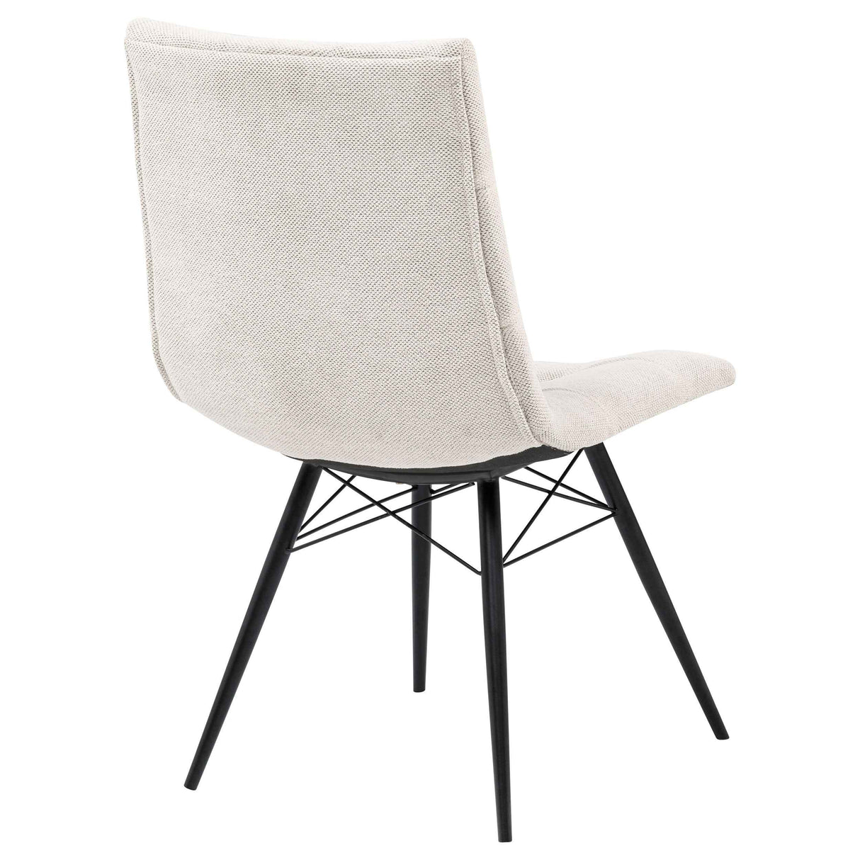 Aiken Saddle/Stone White Fabric Upholstered Dining Side Chair (Set of 4) by Coaster at Eve Furniture