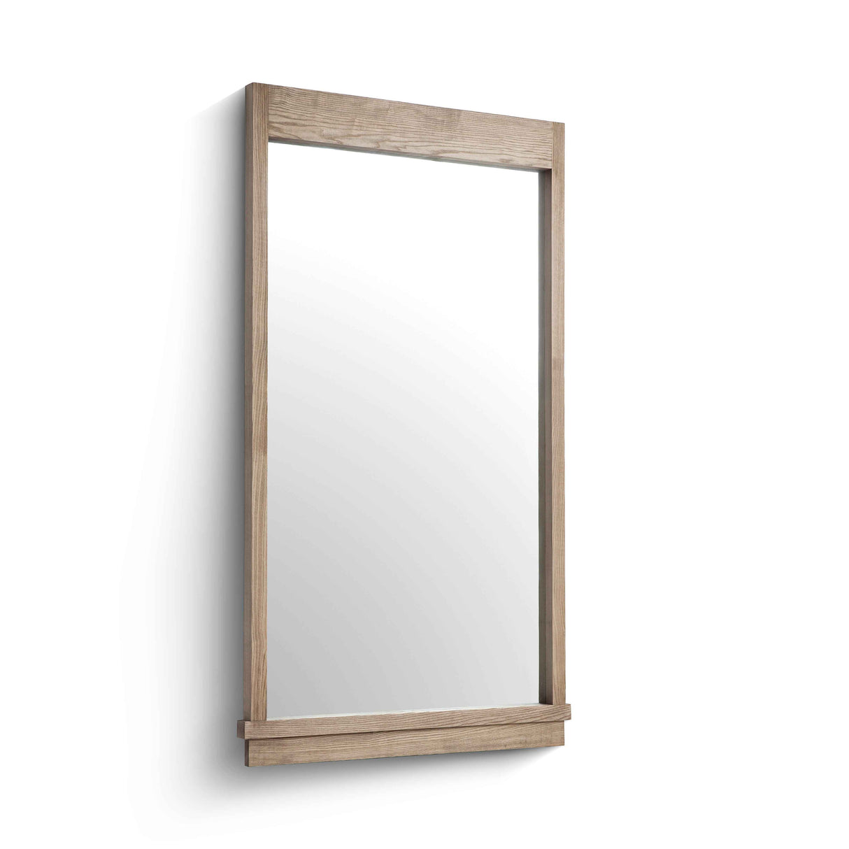Aimee 44"X77" Solid Brushed Ash Floor Mirror by TOV Furniture at Eve Furniture