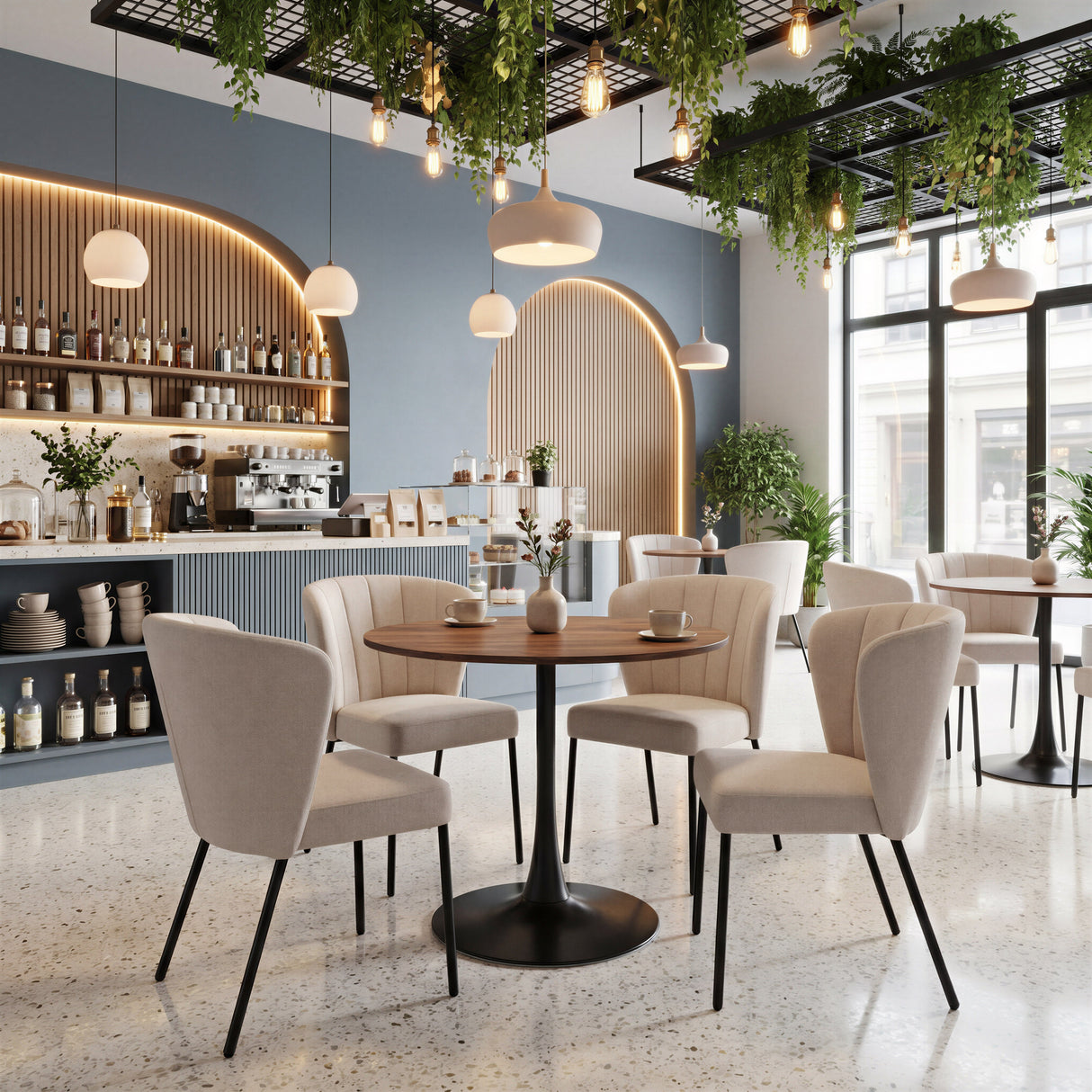 Aimee Beige Dining Chair (Set of 2) by Zuomod at Eve Furniture