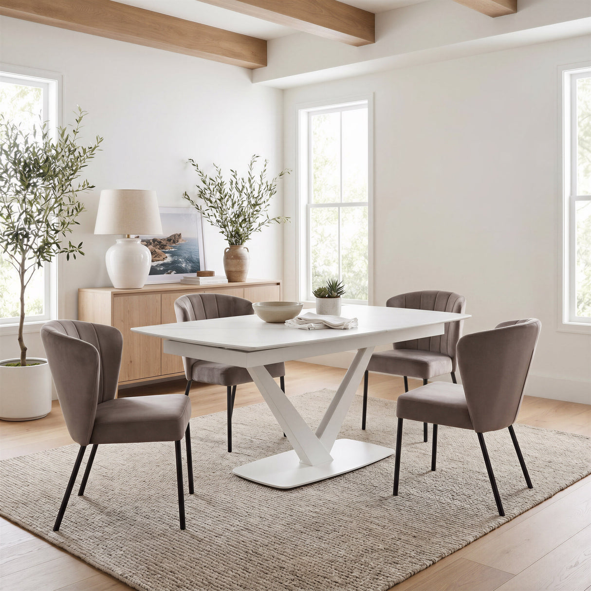 Aimee Gray Dining Chair (Set of 2) by Zuomod at Eve Furniture