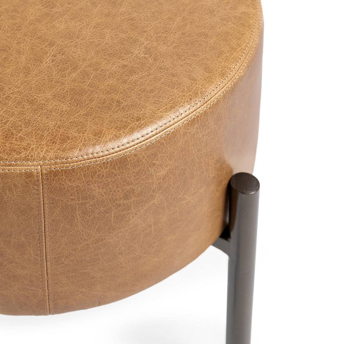 Aimie Sedona Brown Accent Stool by Classic Home at Eve Furniture