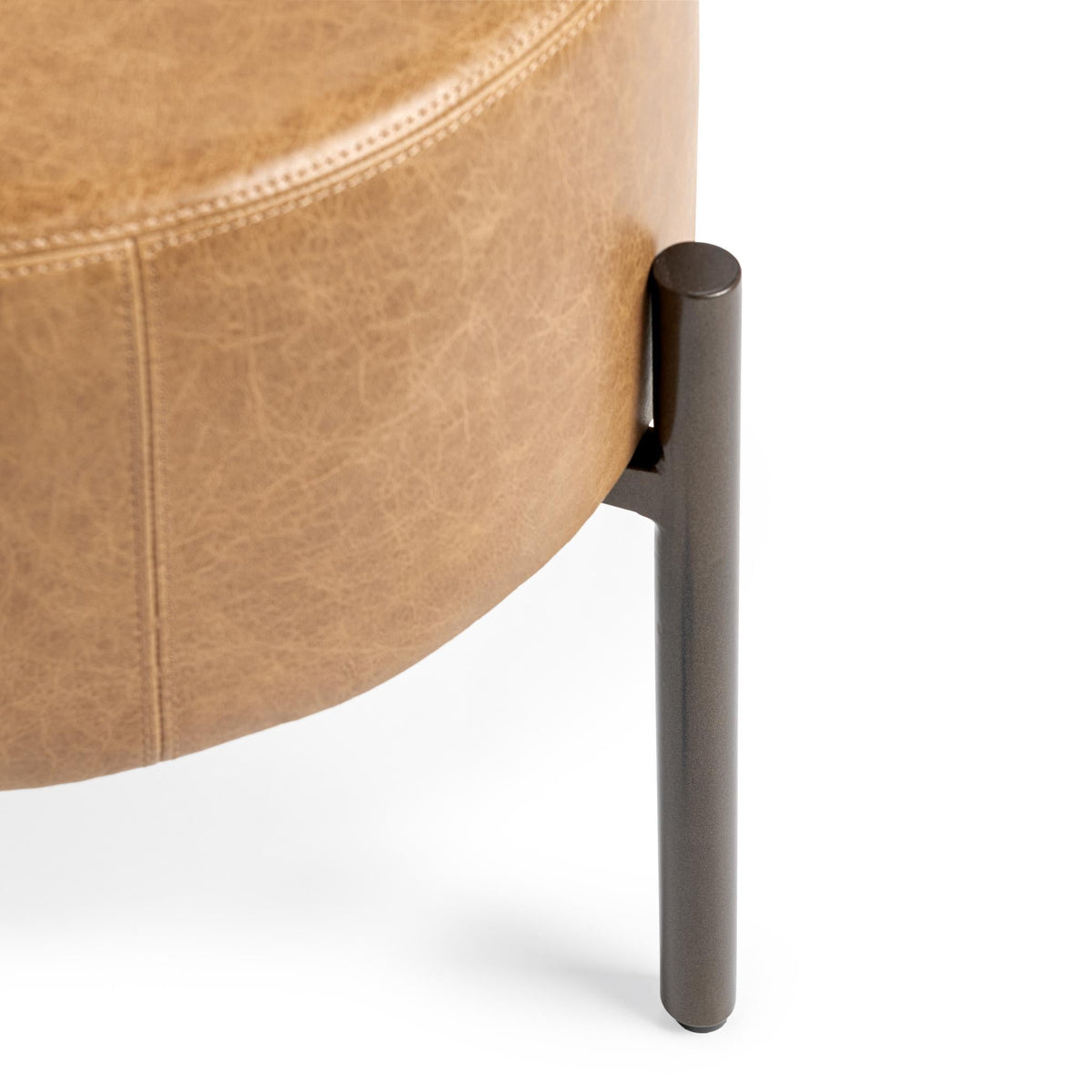 Aimie Sedona Brown Accent Stool by Classic Home at Eve Furniture