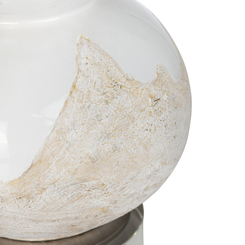 Ainsley White Table Lamp (Set of 2) by Crestview at Eve Furniture