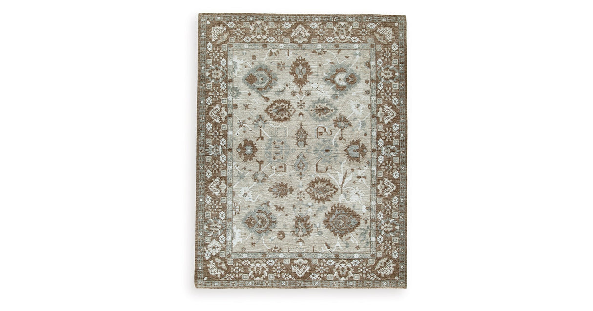 Ainswick Brown/Beige/Gray Memory Foam Large Rug by Ashley at Eve Furniture