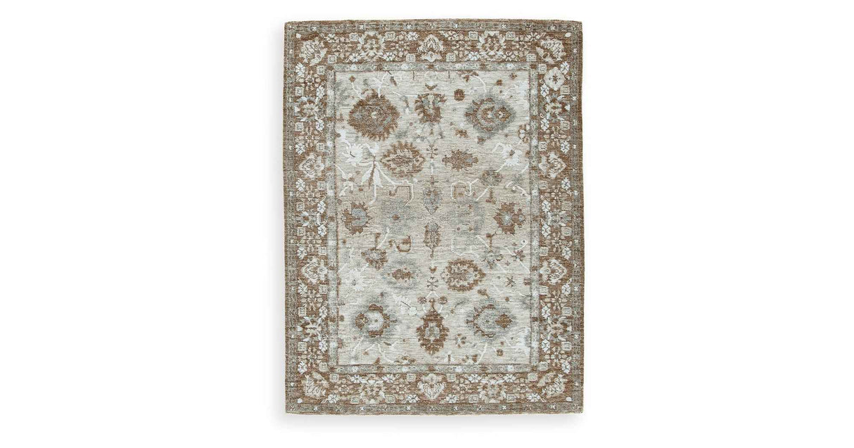 Ainswick Brown/Beige/Gray Memory Foam Medium Rug by Ashley at Eve Furniture