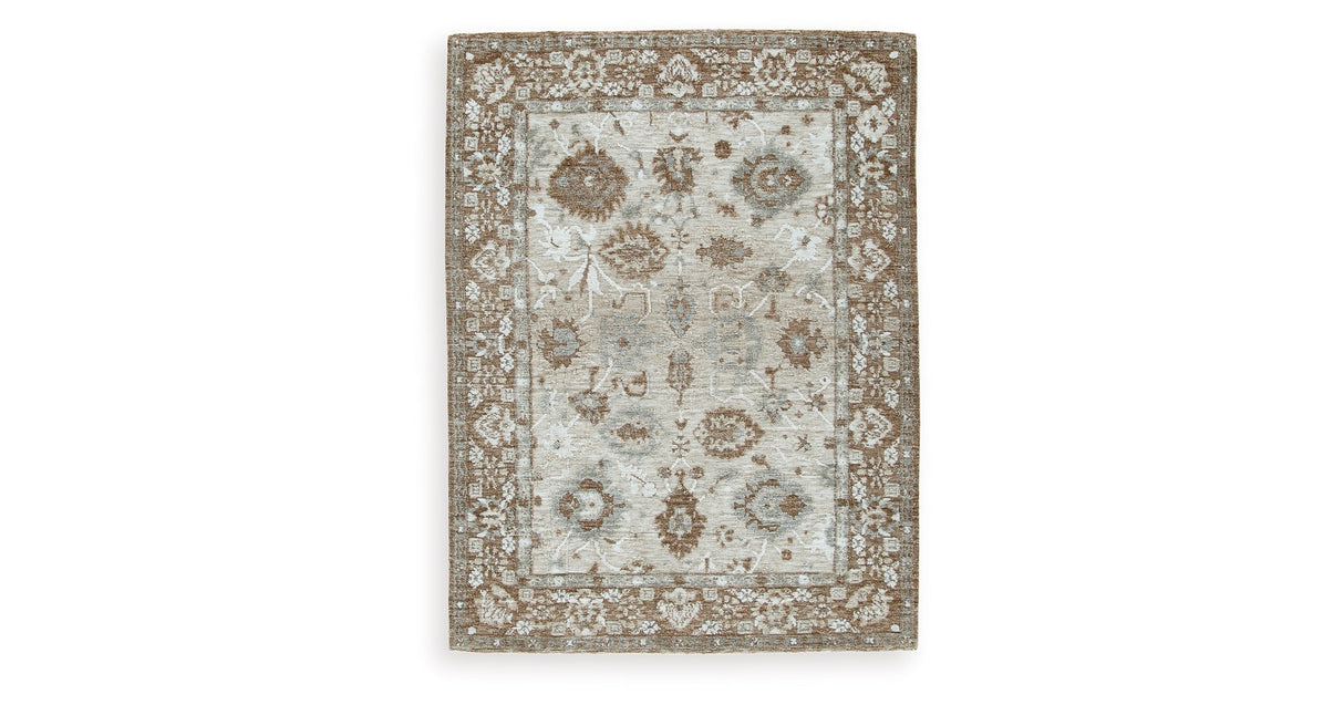 Ainswick Brown/Beige/Gray Memory Foam Medium Rug by Ashley at Eve Furniture