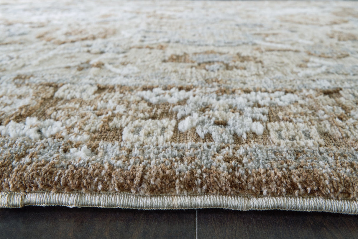 Ainswick Brown/Beige/Gray Memory Foam Medium Rug by Ashley at Eve Furniture