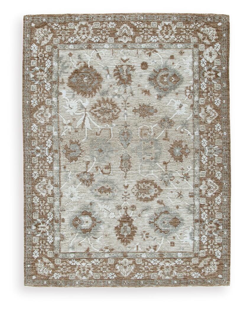 Ainswick Brown/Beige/Gray Memory Foam Medium Rug by Ashley at Eve Furniture