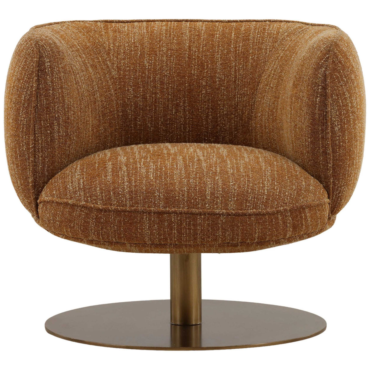 Aisha Swivel Chair, Mustard by Dovetail at Eve Furniture