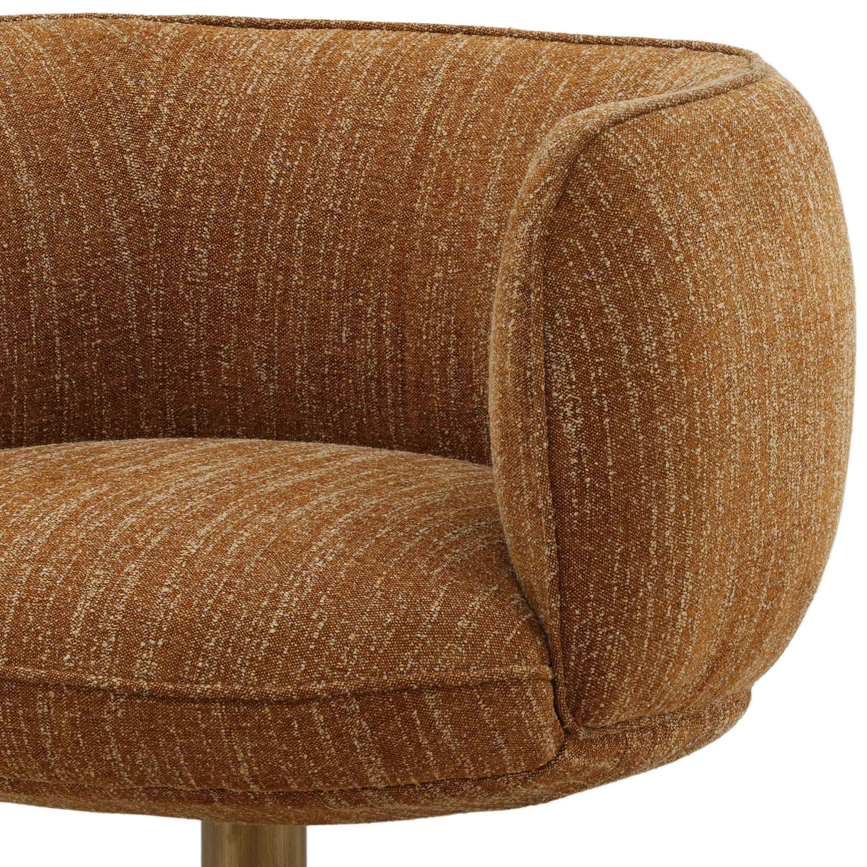 Aisha Swivel Chair, Mustard by Dovetail at Eve Furniture