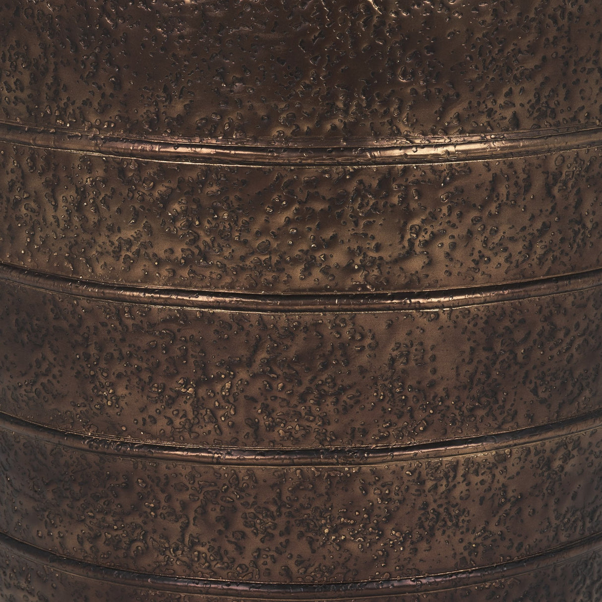 Aivana Extra Large Antiqued Gold Metal Floor Vase by Mercana at Eve Furniture
