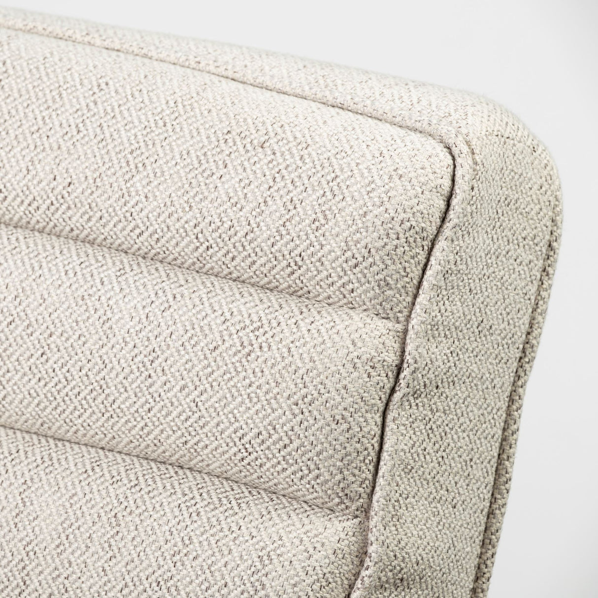 Ajax II Cream Fabric W/ Brown Wooden Frame Accent Chair by Mercana at Eve Furniture