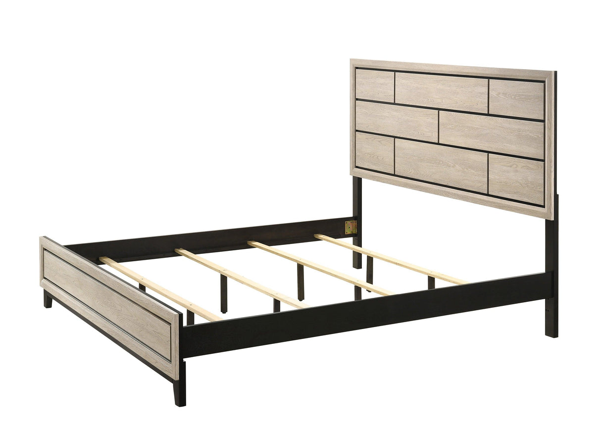Akerson Driftwood King Panel Bed by Crown Mark at Eve Furniture