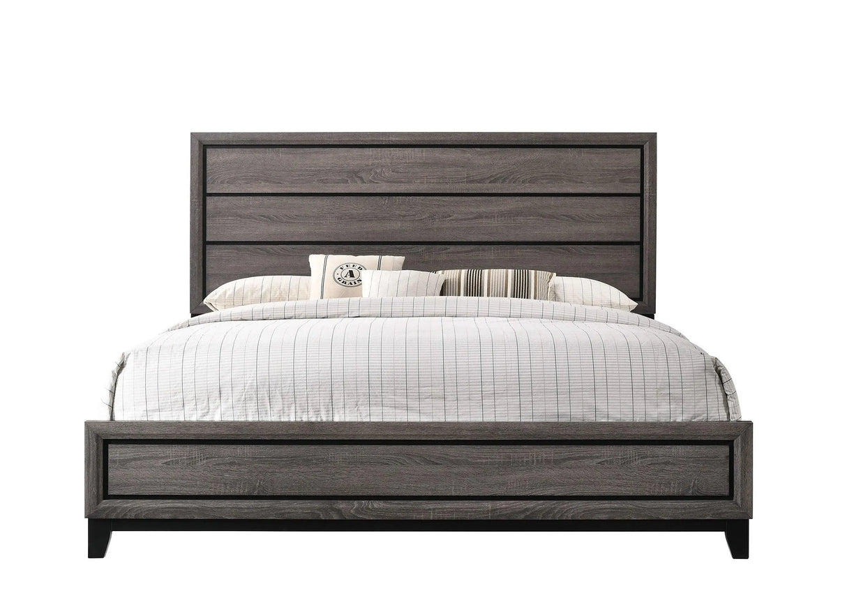 Akerson Gray Panel Bedroom Set by Crown Mark at Eve Furniture