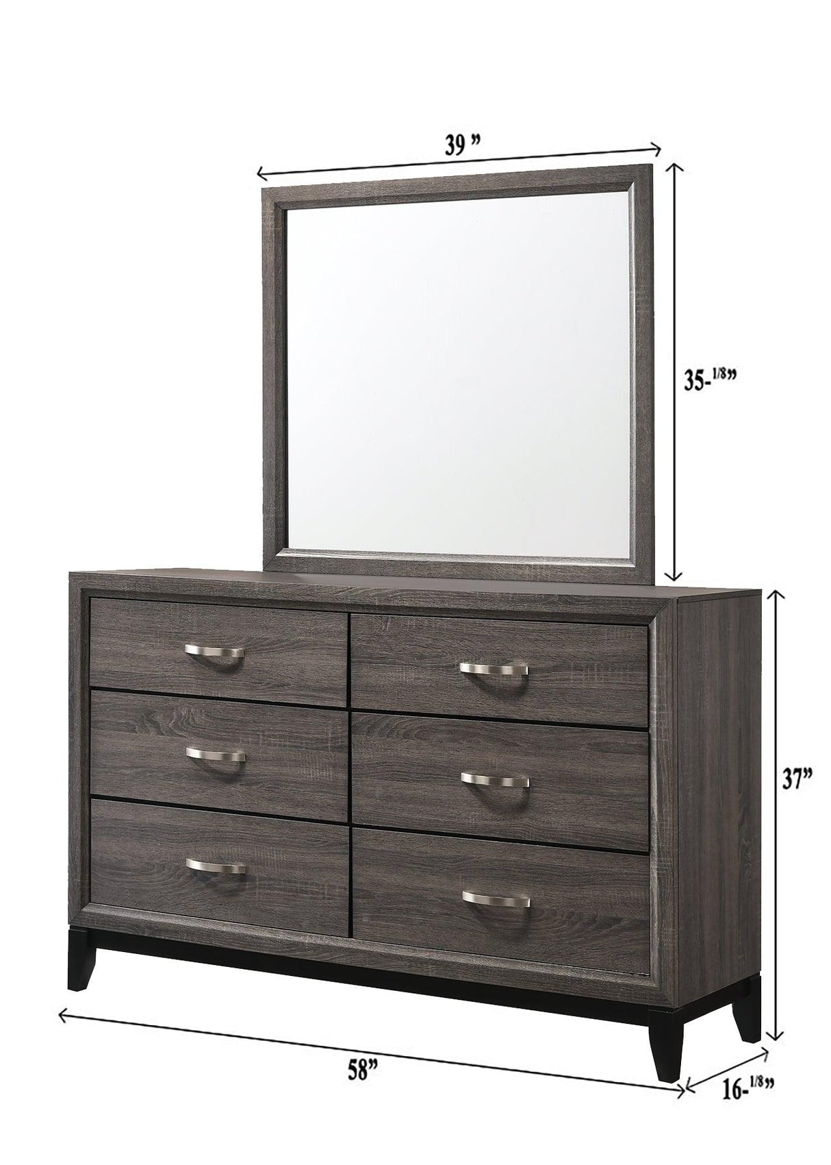 Akerson Gray Panel Youth Bedroom Set by Crown Mark at Eve Furniture