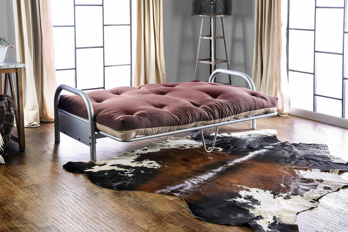 Aksel Khaki/Brown Futon Mattress by Furniture of America at Eve Furniture