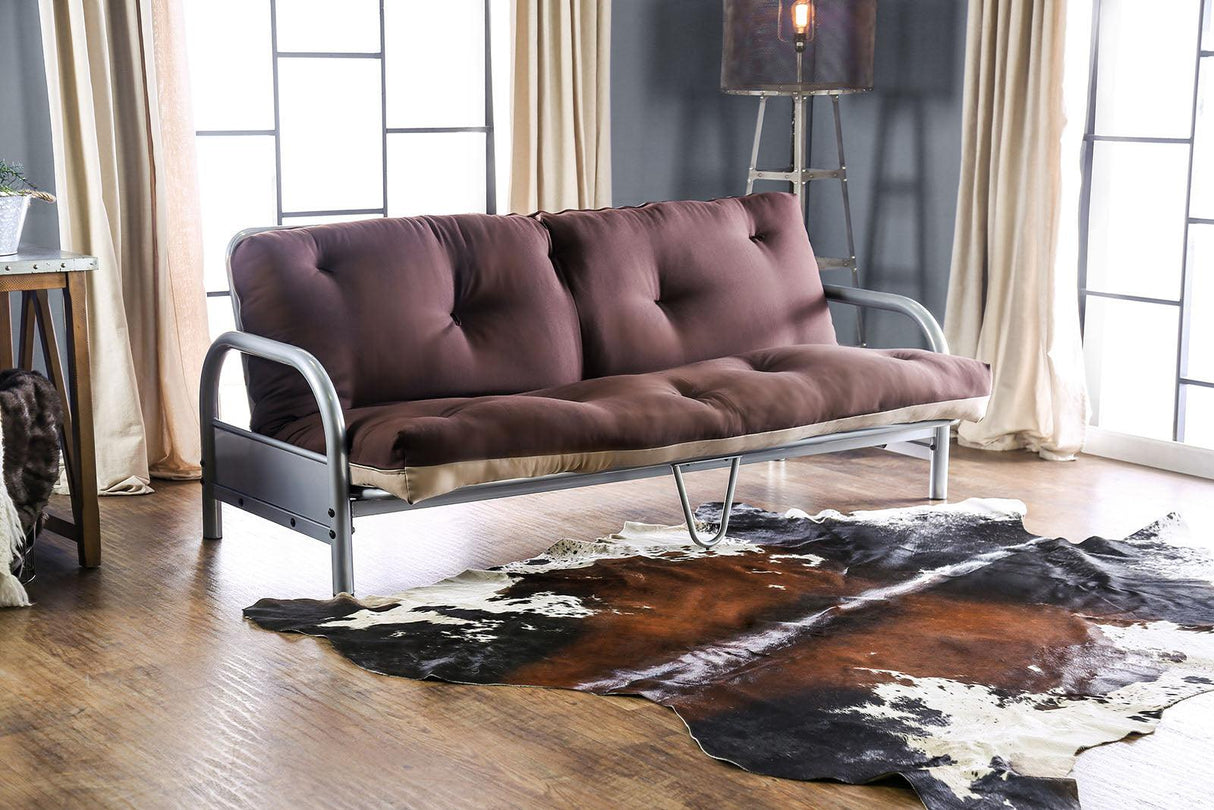Aksel Khaki/Brown Futon Mattress by Furniture of America at Eve Furniture