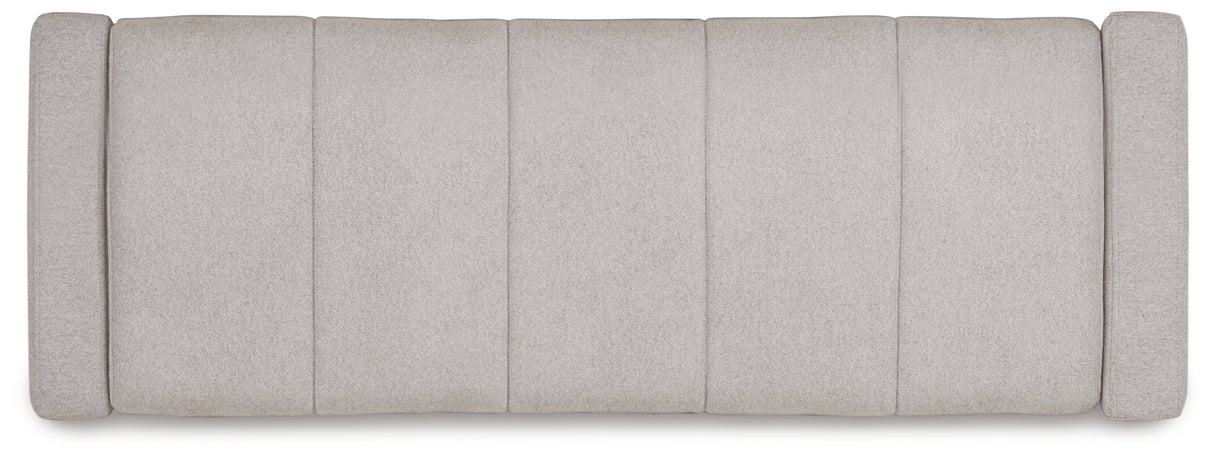 Akselman Gray Storage Bench by Ashley at Eve Furniture