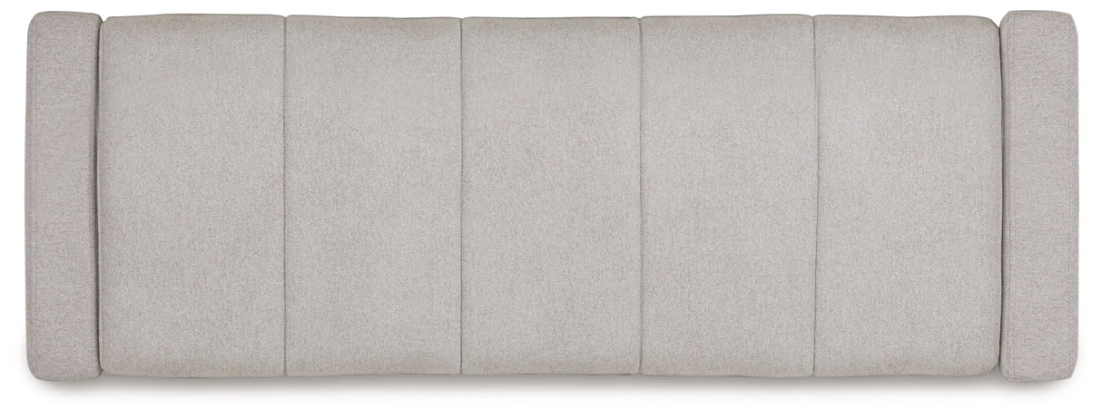 Akselman Gray Storage Bench by Ashley at Eve Furniture