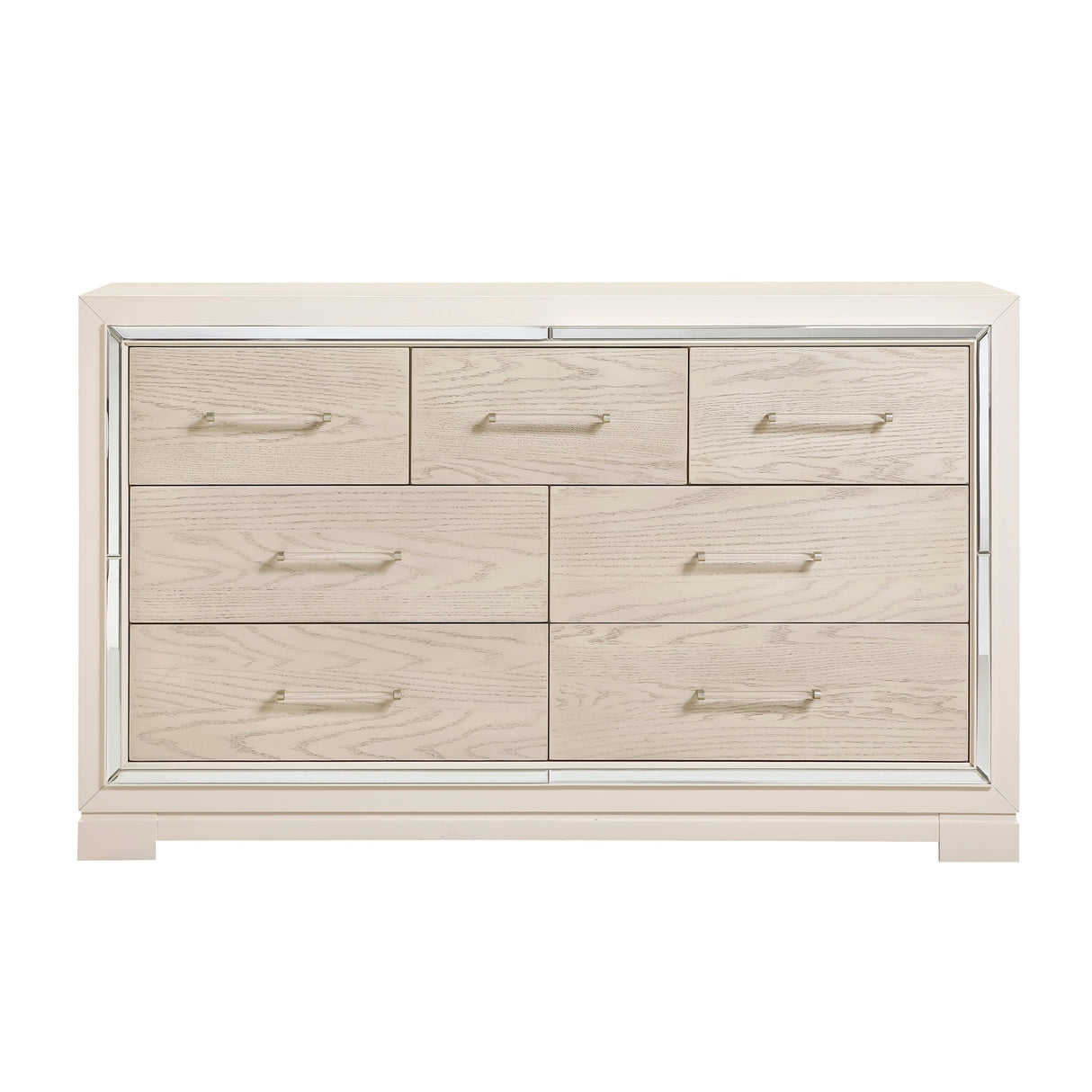 Alabaster Light Gray/Cream Bedroom Set by Homelegance at Eve Furniture