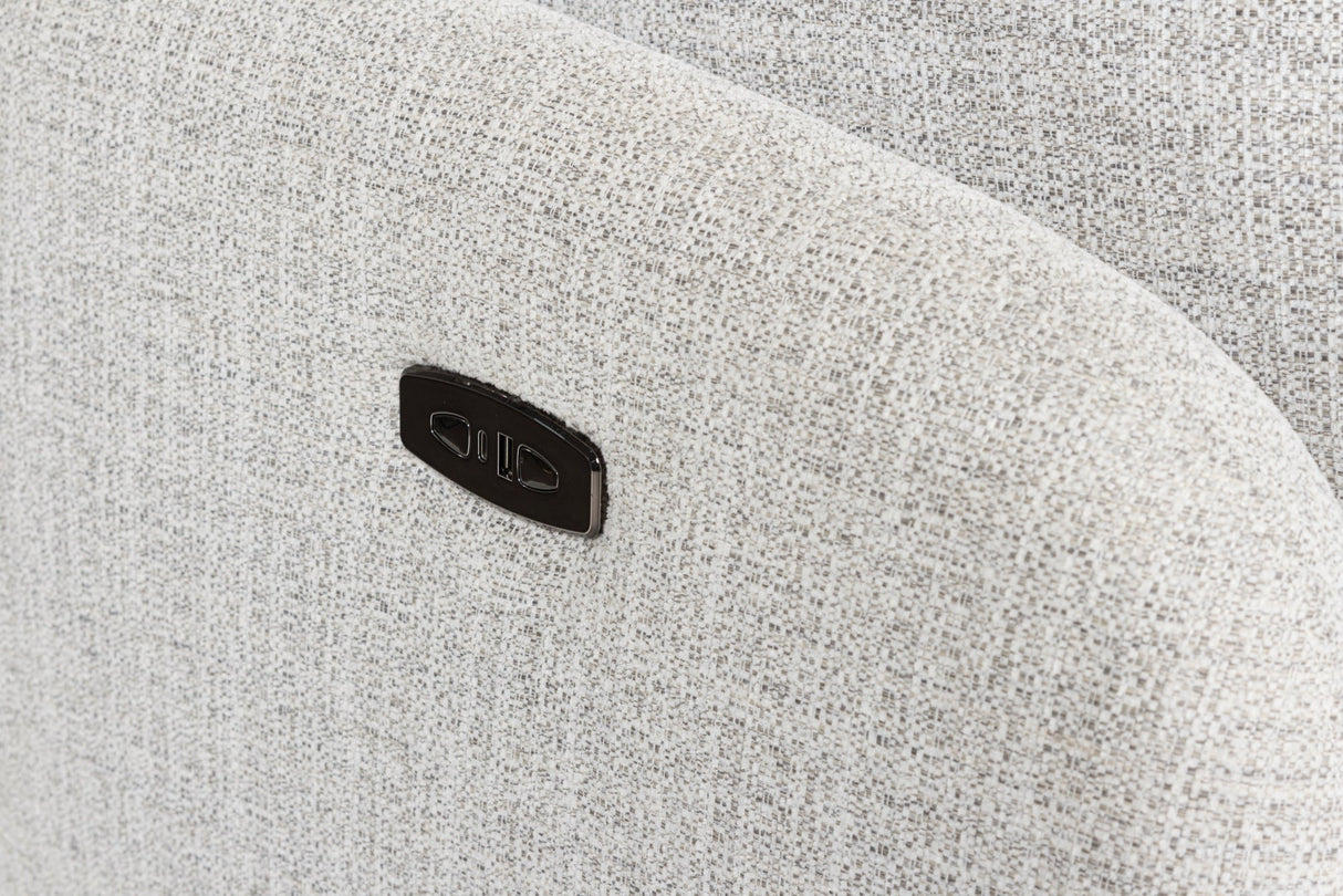 Alainmont Stone Swivel Power Recliner by ASHLEY FURNITURE at Eve Furniture