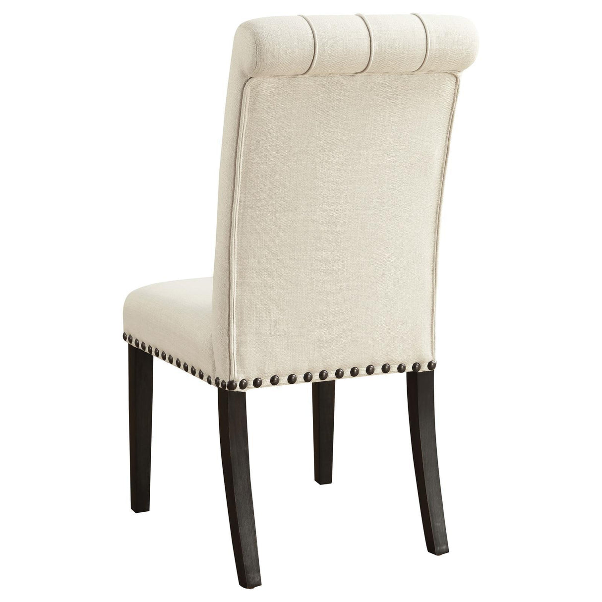 Alana Beige and Smokey Black Upholstered Side Chairs, Set of 2 by Coaster at Eve Furniture