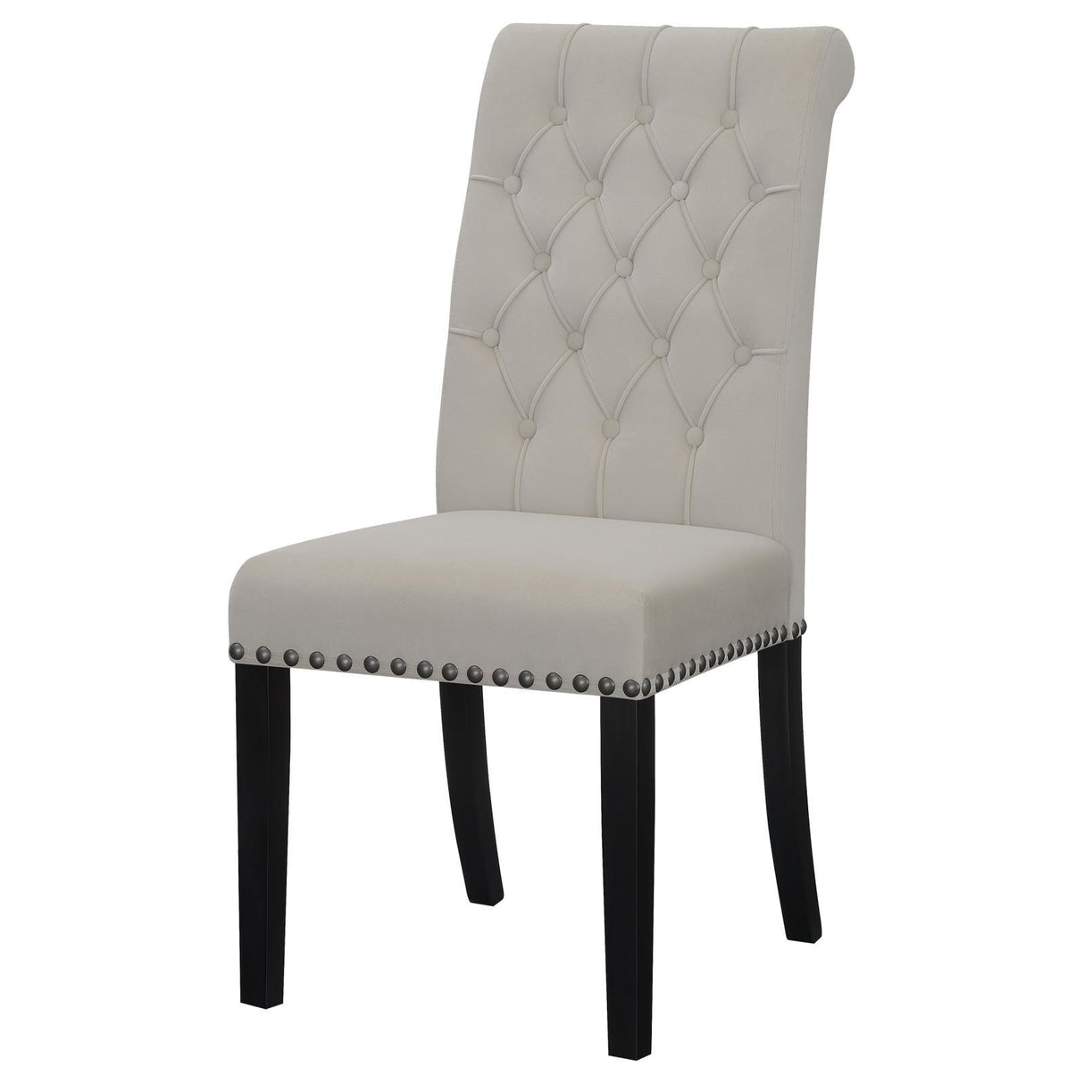 Alana Upholstered Tufted Side Chairs with Nailhead Trim, Set of 2 by Coaster at Eve Furniture