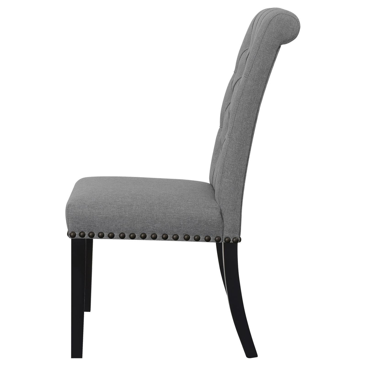 Alana Upholstered Tufted Side Chairs with Nailhead Trim, Set of 2 by Coaster at Eve Furniture