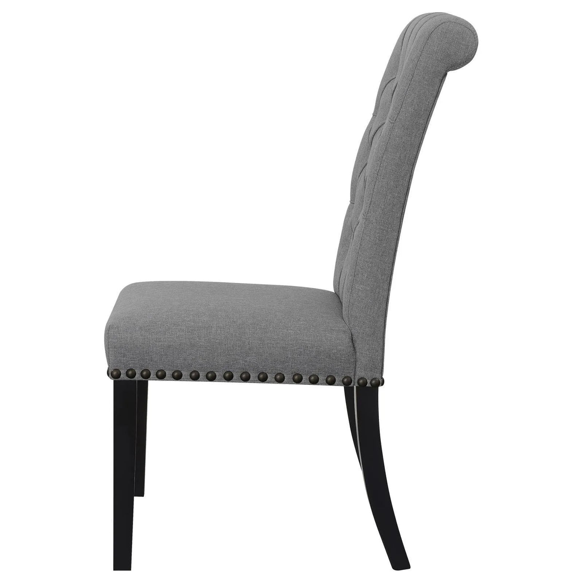 Alana Upholstered Tufted Side Chairs with Nailhead Trim, Set of 2 by Coaster at Eve Furniture