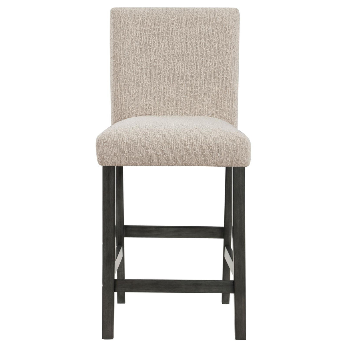 Alba Boucle Upholstered Counter Height Dining Chair Beige and Charcoal Grey (Set of 2) by Coaster at Eve Furniture