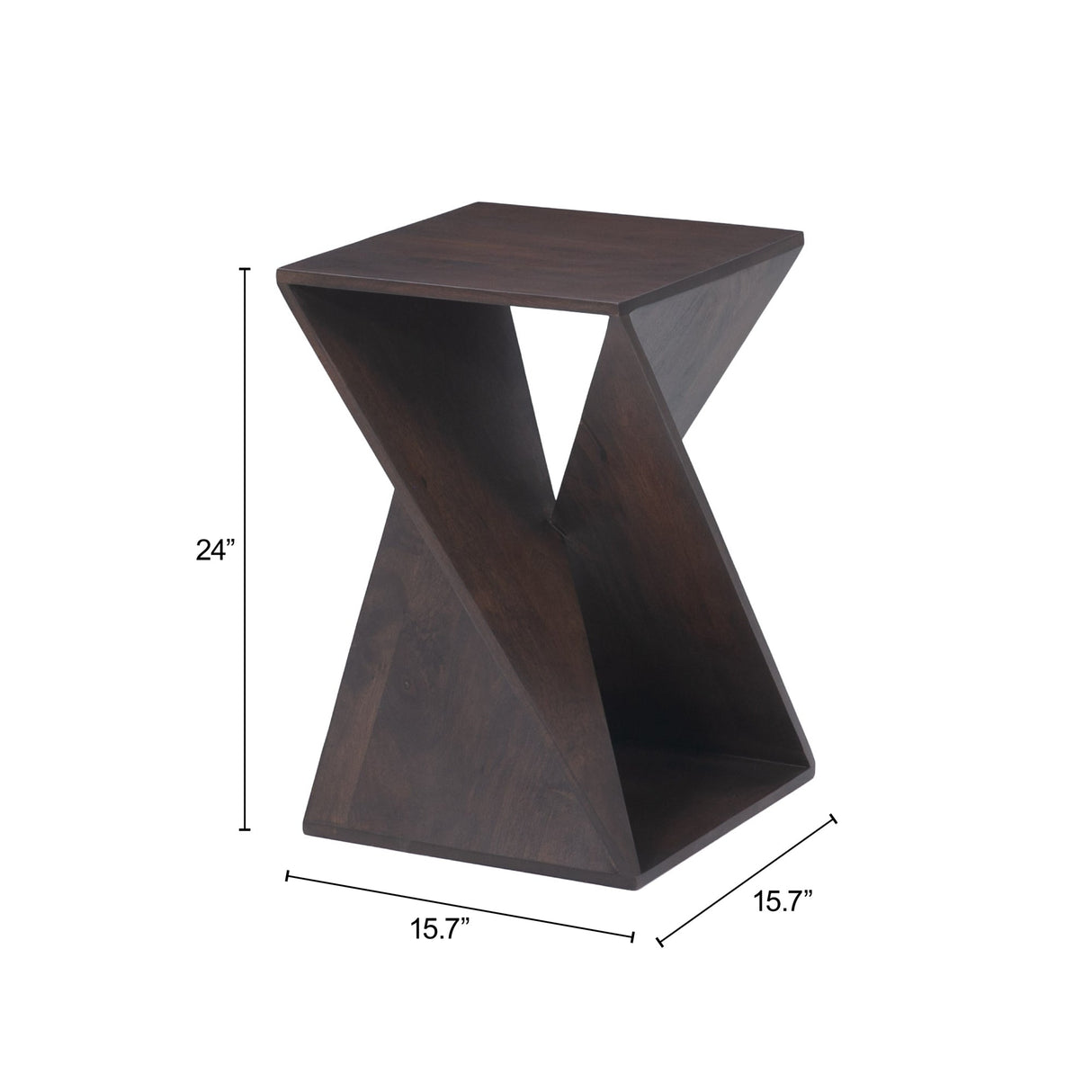 Alba Walnut Accent Table by Zuomod at Eve Furniture