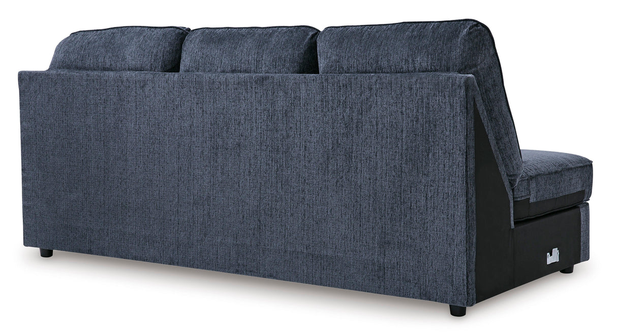 Albar Place Cobalt 2-Piece Left Arm Facing Chaise Sectional by Ashley at Eve Furniture