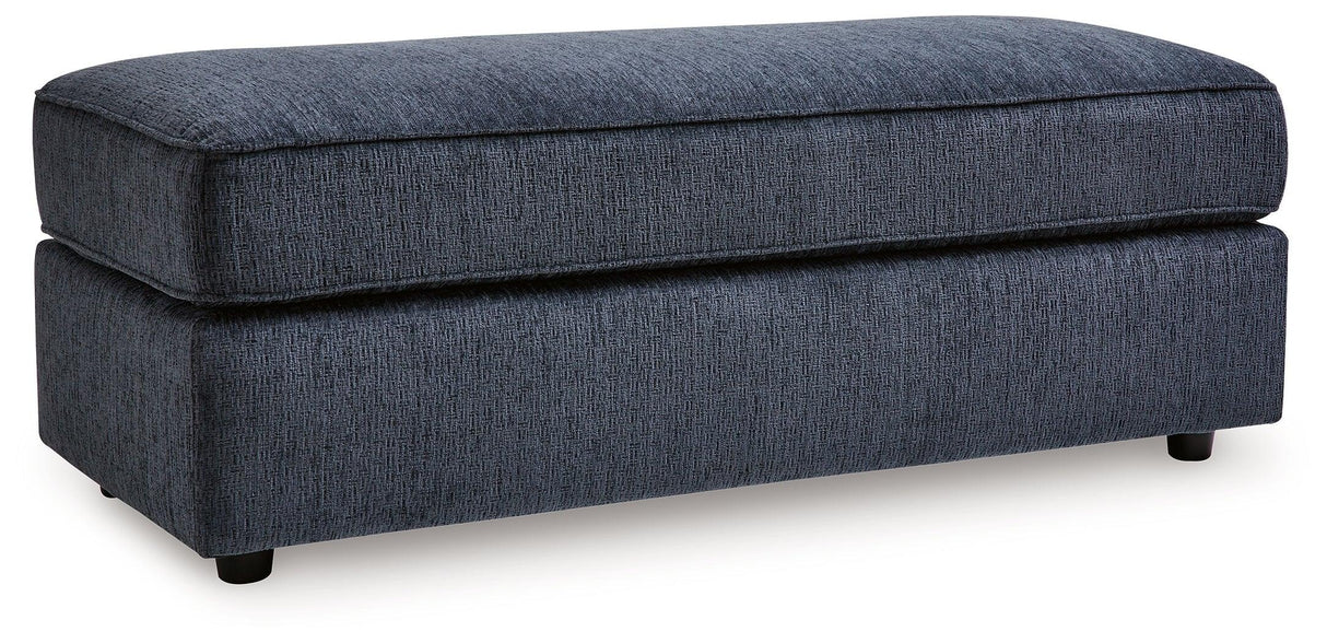 Albar Place Cobalt Oversized Accent Ottoman by Ashley at Eve Furniture