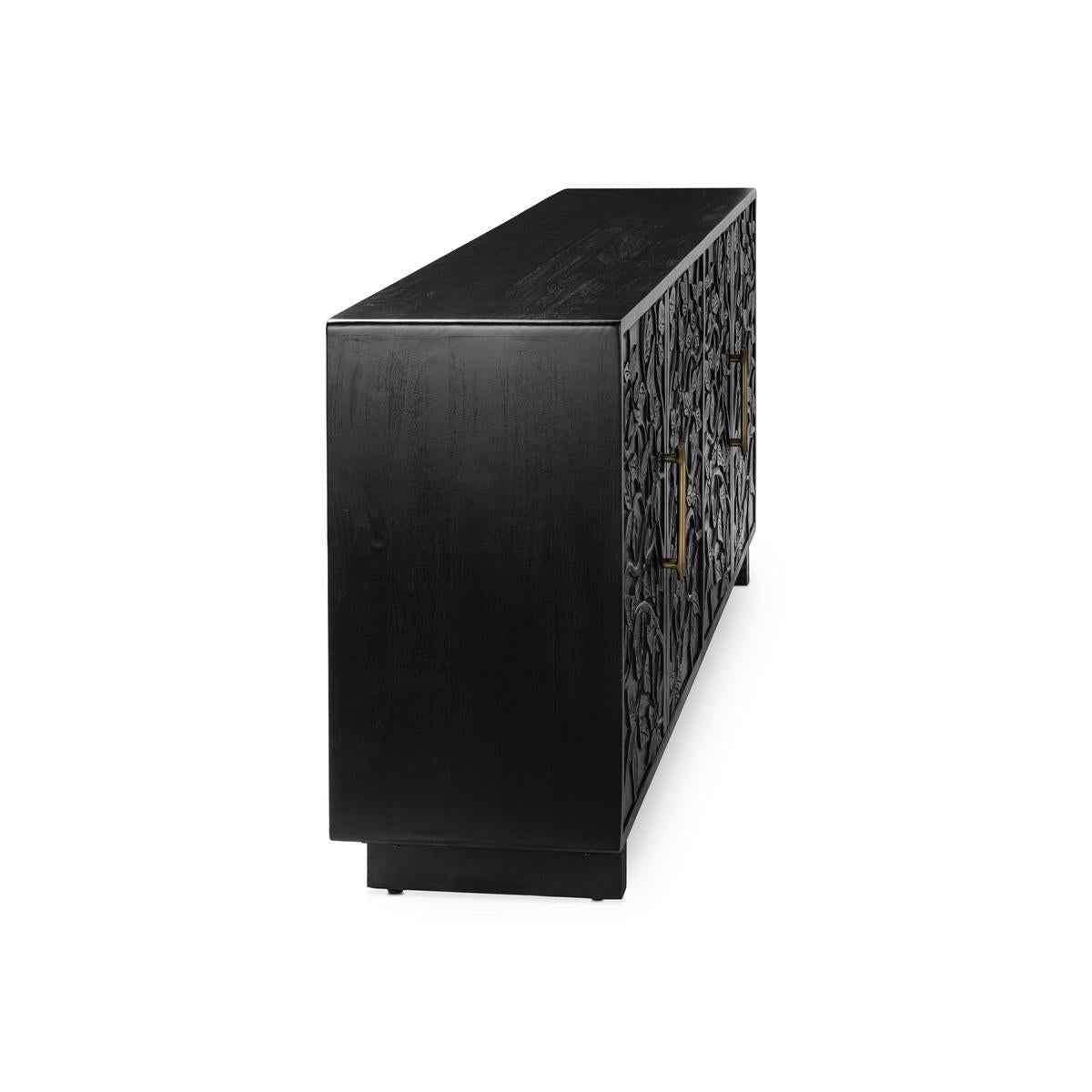 Albero 4 Door Buffet - Black by Classic Home at Eve Furniture
