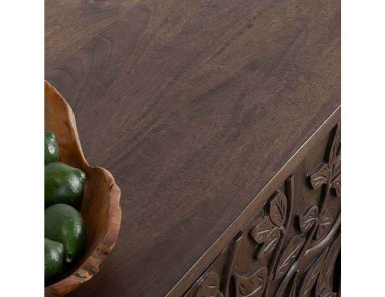 Albero Brown Solid Wood 4-Door Buffet by Classic Home at Eve Furniture