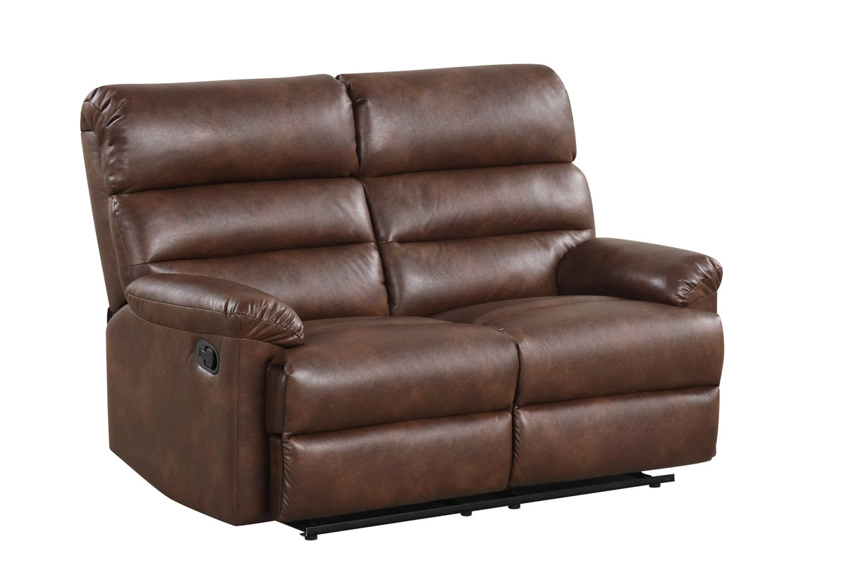 Albert Brown 3-Piece Reclining Living Room Set by Happy Homes at Eve Furniture
