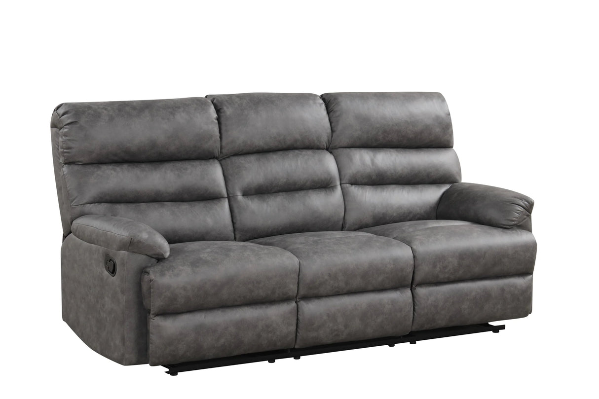 Albert Gray 3-Piece Reclining Living Room Set by Happy Homes at Eve Furniture